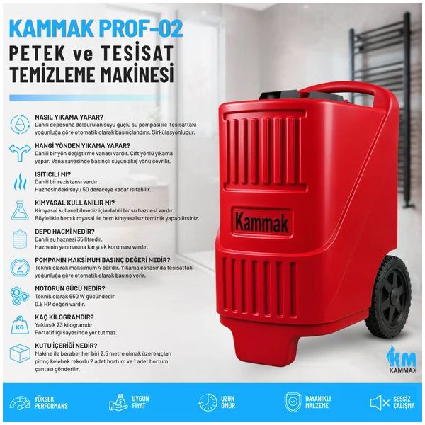 Kammak Prof-02 Petek Temizleme Makinesi
