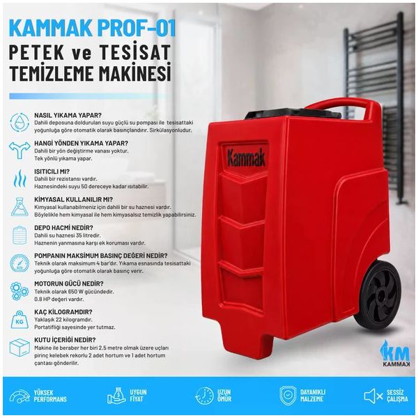 Kammak Prof-01 Petek Temizleme Makinesi