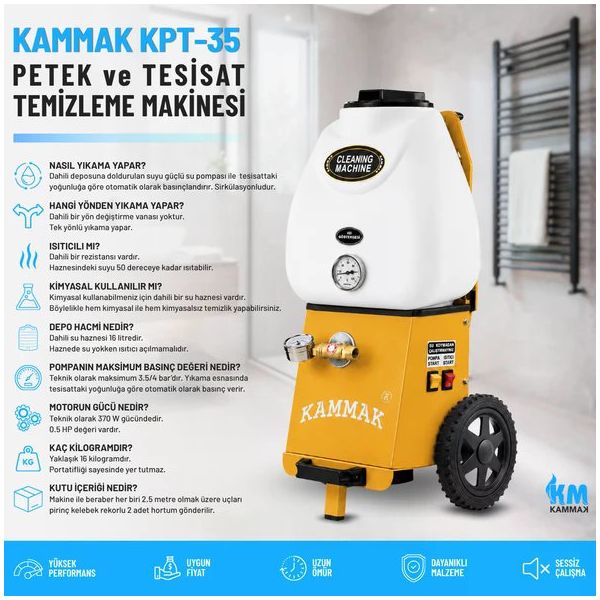 Kammak Kpt-35 Petek Temizleme Makinesi