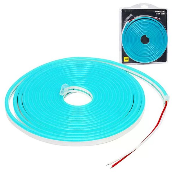 Powermaster 12 Volt 5 Metre Silikonlu Buz Mavisi Neon Led Şerit