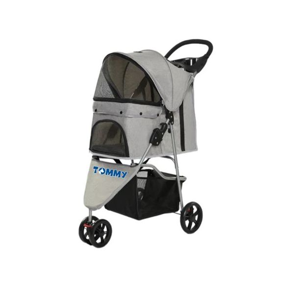 Tommy Gri 81x45.5x101 cm Max 15 kg Evcil Hayvan Arabası