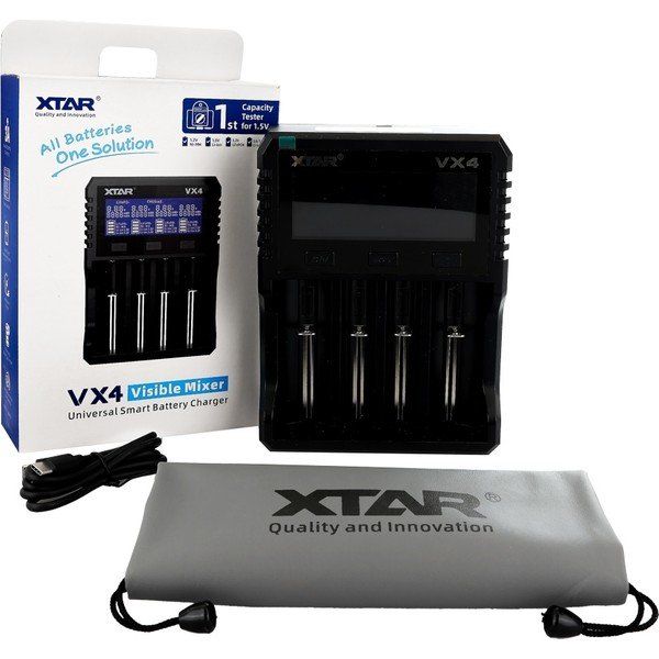 Xtar Visible Mixer VX4 Li-ion Ni-Mh LiFePO4 Pil Şarj Aleti