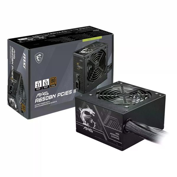 MSI MAG A650BN PCIE5 II Gen5.1 650 W Power Supply