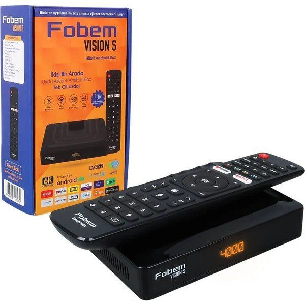Fobem Vision S 32 GB 6K Hibrit Android TV Box
