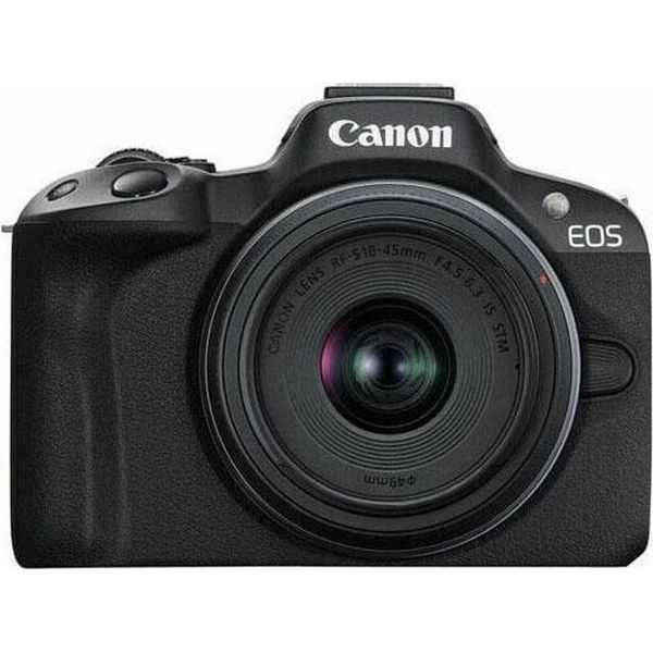 Canon EOS R50 + 18-45mm Lens Siyah Aynasız Fotoğraf Makinesi