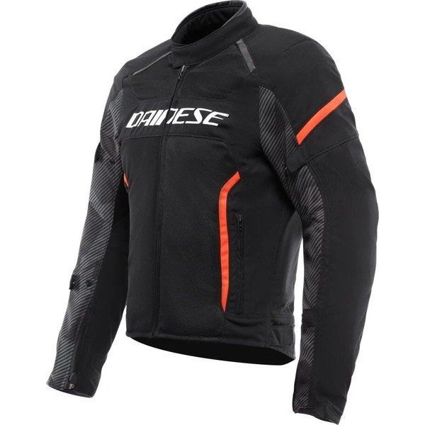 Dainese Air Frame 3 Black Red Fluo Tekstil Motorsiklet Mont