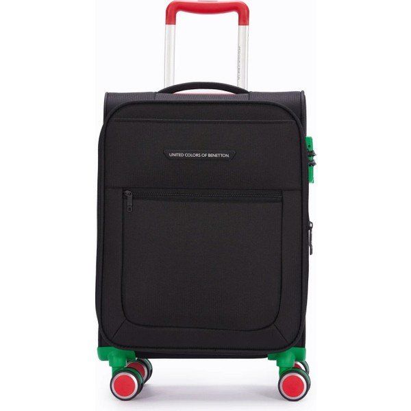 Benetton United Colors of Benetton BNT2800 Siyah Kabin Boy Kumaş Valiz