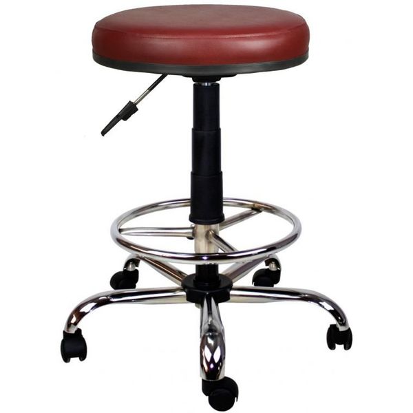 Bürocci 2999T0102 Bordo Metal Ayaklı Yüksek Tabure