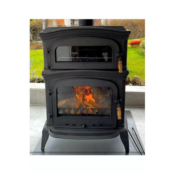 Flamestove FS-033 Altara Premium Tek Camlı Kuzineli Döküm Soba