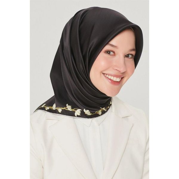 Armine 8553D-09 Nostalji Serisi Ipek Twill Eşarp