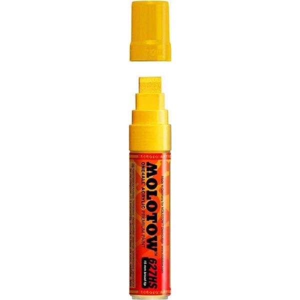 Molotow 627HS Düz Uç 15 mm No:006 Zinc Yellow Akrilik Marker Kalem