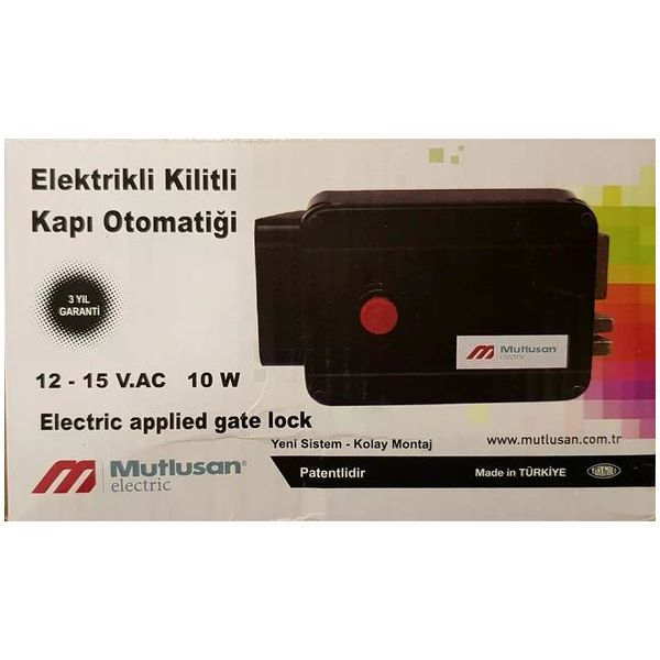 Mutlusan Elektrikli Kilitli Anahtarlı Kapı Otomatiği