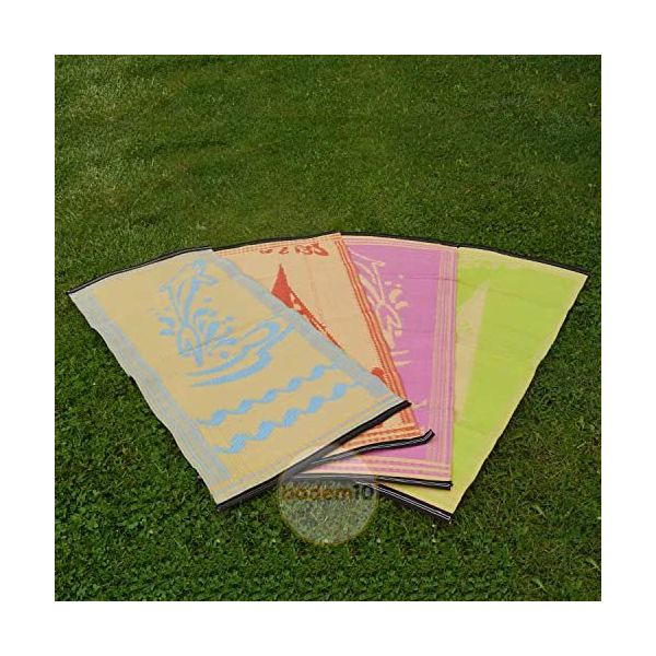 Badem10 Piknik Cami Park Plaj Bahçe Balkon Teras Kamp Outdoor Karavan Mat 60x140 cm Plastik Hasır Halı Kilim
