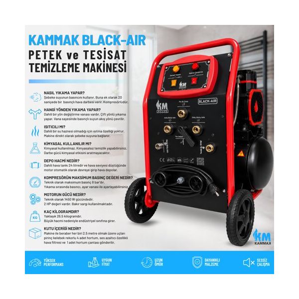 Kammak Black-Air Petek Temizleme Makinesi