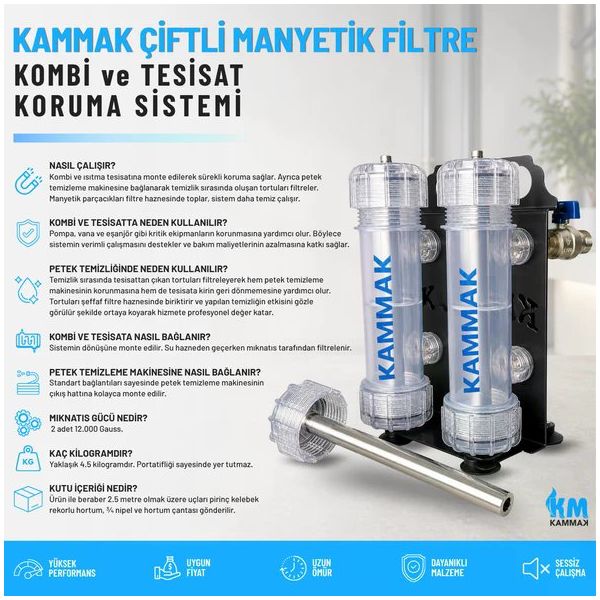 Kammak Çiftli Manyetık Filtre