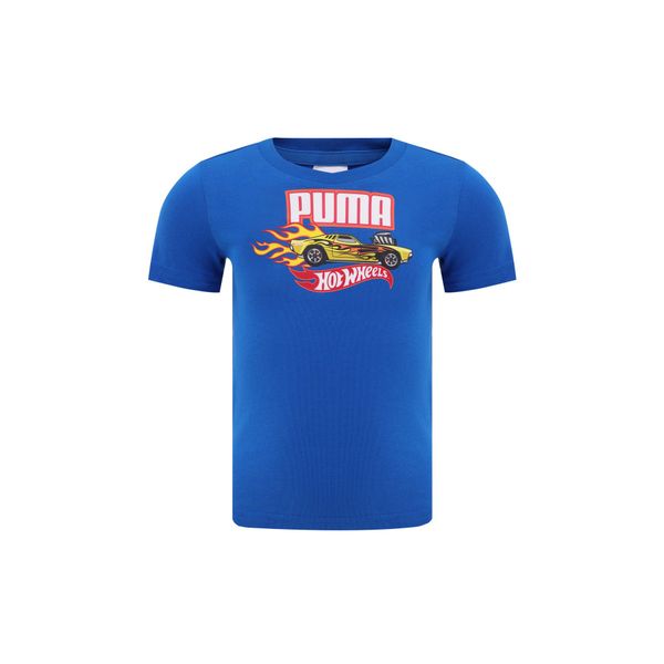 Puma X Hot Wheels Graphic Mavi Kısa Kollu Erkek Çocuk T-shirt