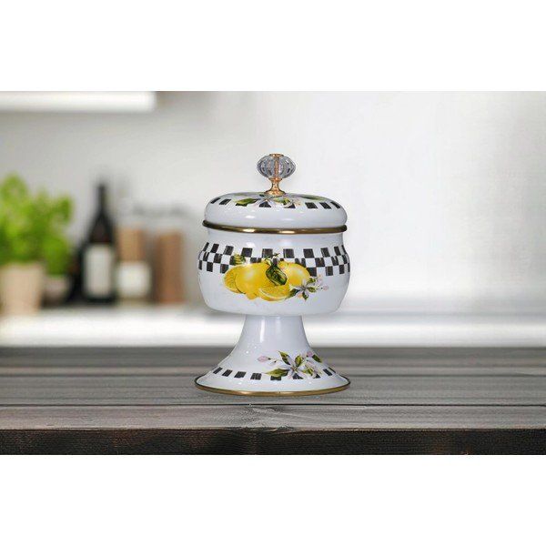 PR Home Lemon Emaye Ayaklı Şekerlik