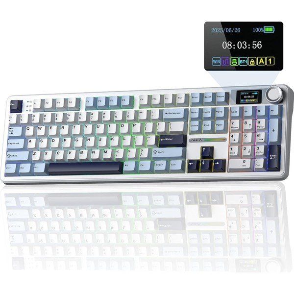 Aula F108 Pro Reaper Switch Kablolu/Kablosuz Mavi Gaming Klavye