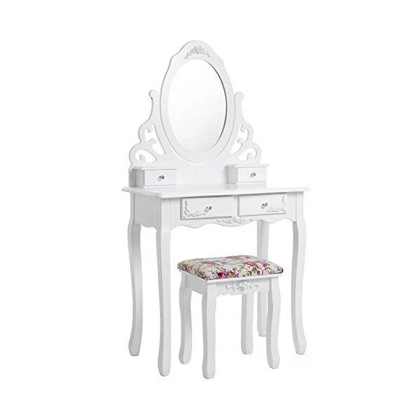 Songmics RD04W 75x40 cm 4 Çekmece Makyaj Masası