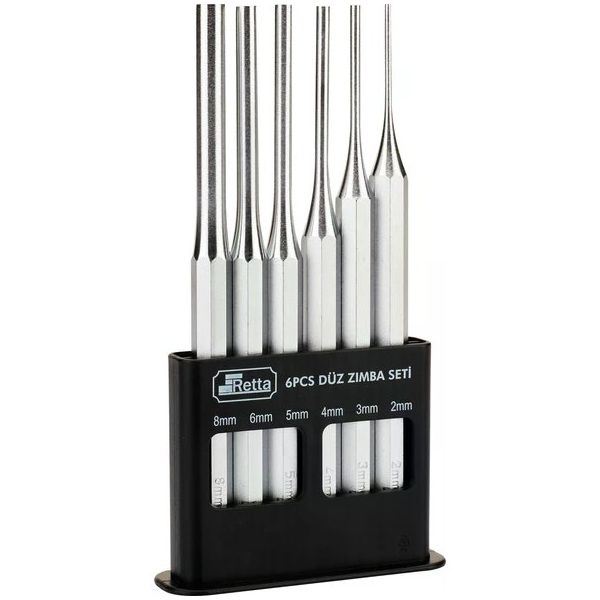 Retta RPS0208 6'lı Düz Pim Zımba Set