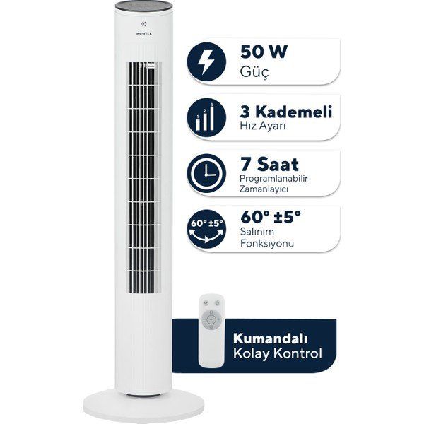 Kumtel KTF-360 Kule Tipi Vantilatör