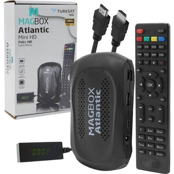 Skygo Magbox Atlantic Display Gözlü TKGS'li 1080P Full HD Mini Uydu Alıcısı