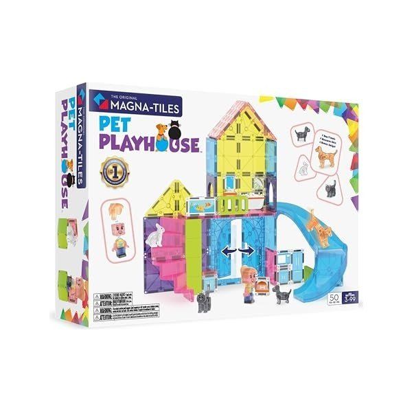 Magnatiles Magna-Tiles Pet Playhouse 50 Parça Manyetik Blok