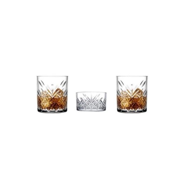 Paşabahçe 96818 Timeless 3 Parça Viski Bardak Seti