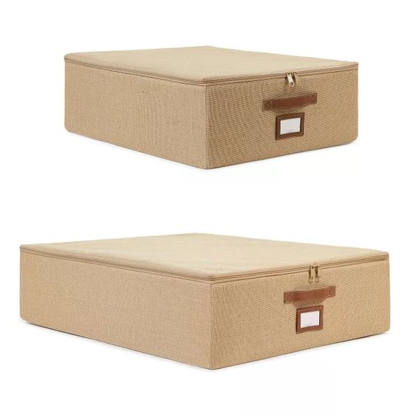 Ocean Home Textile 45x55x18 / 55x70x18 cm 2'li Jüt Destekli Hurç Set