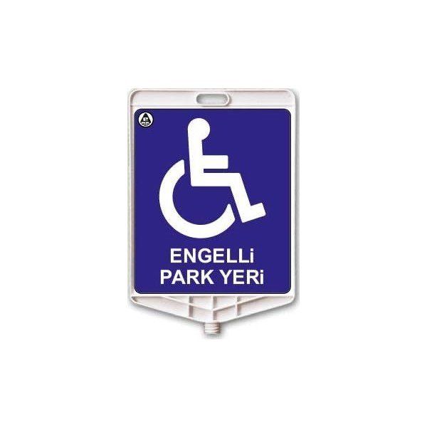 FM Trafik Engelli Park Yeri Dikdörtgen Uyarı Levhası