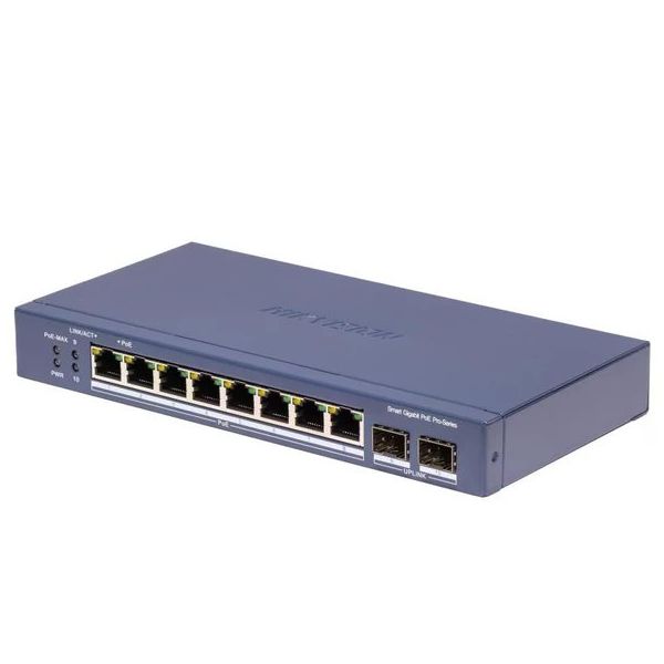 Hikvision DS-3E1510P-EI/M-8P2F 8 Port Gigabit PoE Switch