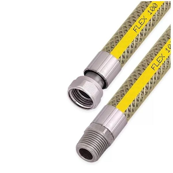 Aiwa 1.50 m Ocak Fırın Doğalgaz Bağlantı Fleksi Extra Korumalı Hortum