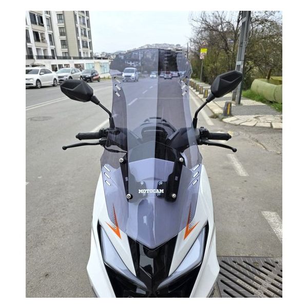 Motocam SFM Lahos 2024-2026 Model 65 cm Füme Renkli 4 mm Ön Cam Siperlik
