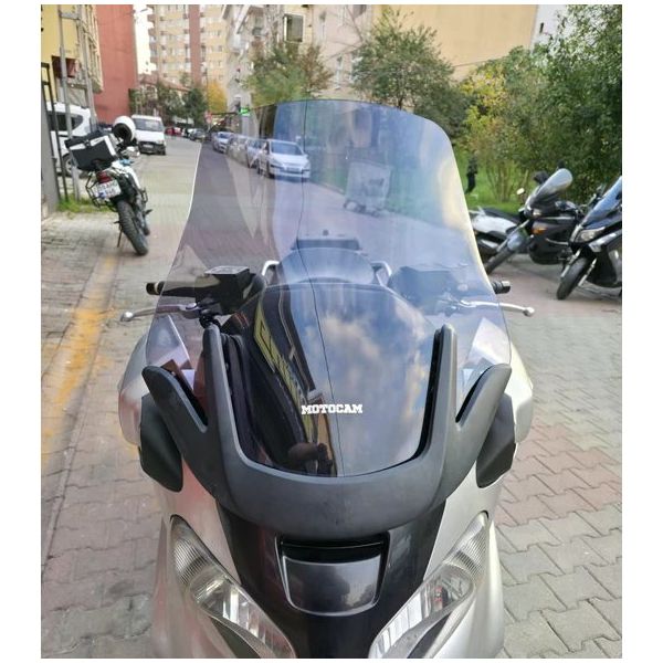 Motocam Suzuki Burgman 650 2001-2004 Model 60 cm Füme Renkli 4 mm Ön Cam Siperlik
