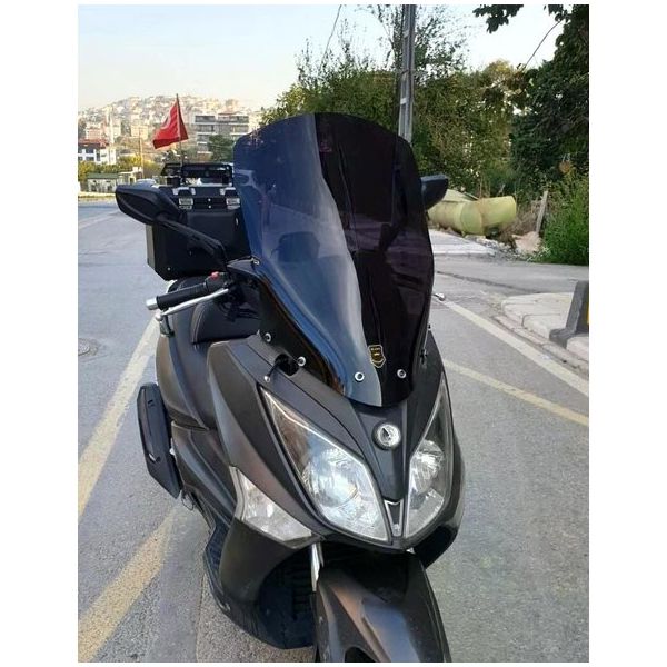 Motocam SYM Joymax250 I 2013-2016 Model 65 cm Siyah Renkli 4 mm Orta Ön Cam Siperlik