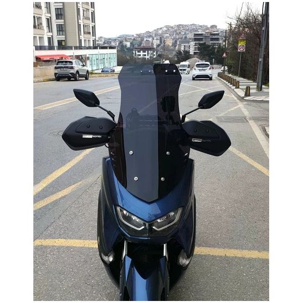 Motocam Yamaha Nmax 2021-2024 Model 72 cm Siyah Renkli 4 mm Uzun Ön Cam