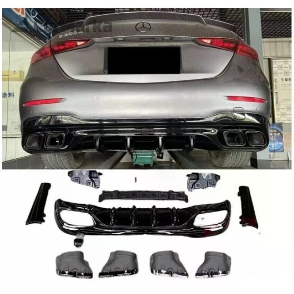 Auto GP Mercedes W206 C63 AMG 2021 Arka Tampon Difüzör ve Egzoz Ucu