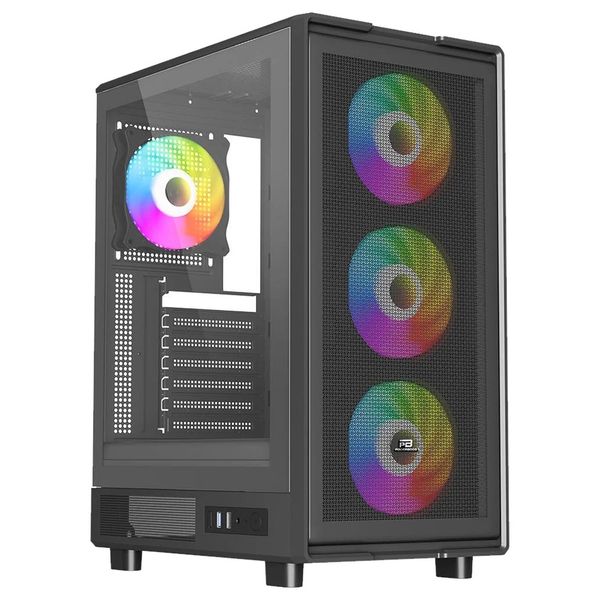 PowerBoost PB-A601B 600W 80+ USB 3.2 LED ATX Mid Tower Siyah Kasa
