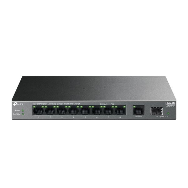 TP-Link LS1210GP 10 Port 10/100/1000 Mbps Gigabit PoE Switch