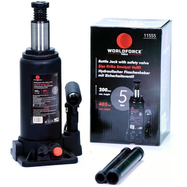 Worldforce Hidrolik Şişe Kriko 5 Ton