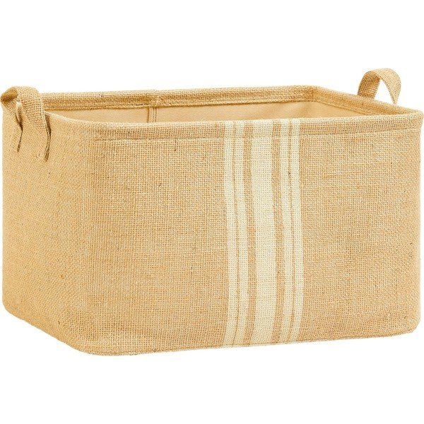 Ocean Home Textile 42x31x25 cm Çizgili Jüt Sepet