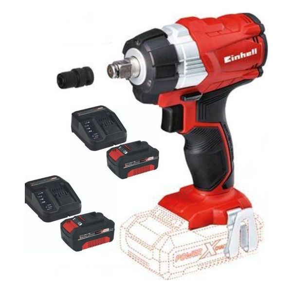 Einhell TE-CW 18 Li BL 2x4 Ah Akülü Darbeli Kömürsüz Somun Sıkma Makinesi