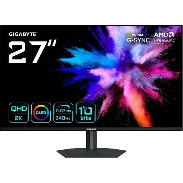 Gigabyte GO27Q24A 27 inç 240 Hz 0.03 ms 2K Pivot OLED Gaming Monitör