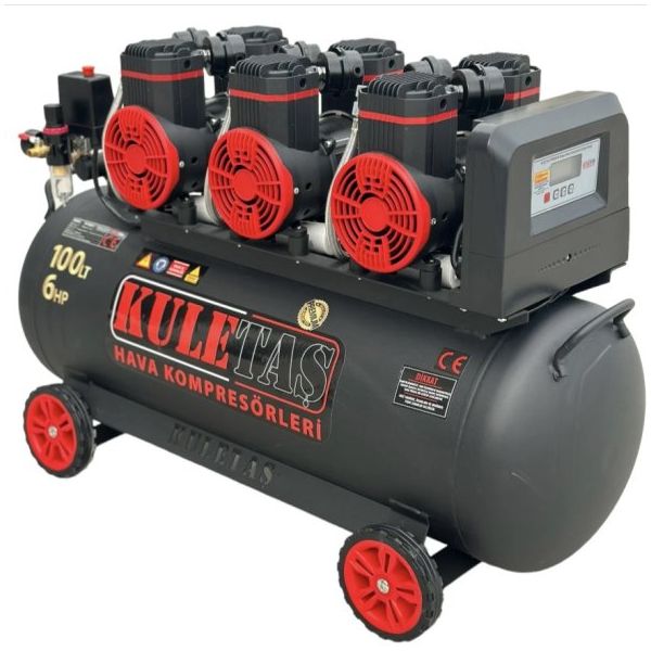 Kuletaş Premium 100 Litre 6 Hp Sessiz Yağsız Hava Kompresörü