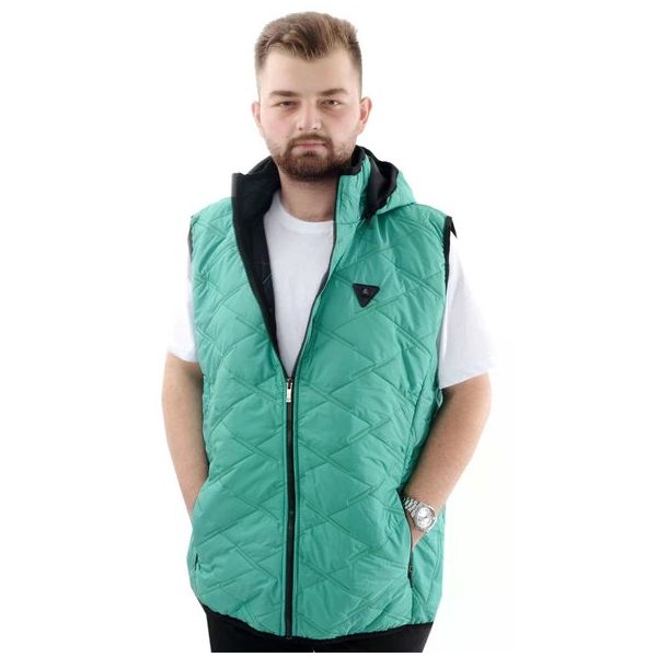 Mode XL U24705 Mavi Kapüşonlu Şişme Erkek Yelek
