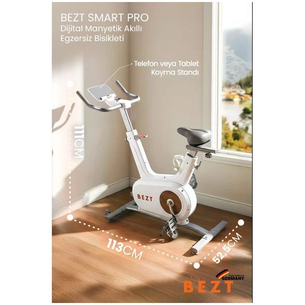 Bezt Smart Pro Dijital Manyetik Akıllı Egzersiz Bisikleti