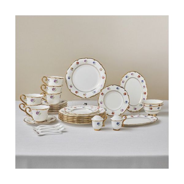 Karaca Royal Bone Diana Gold 32 Parça 6 Kişilik Kahvaltı Takımı