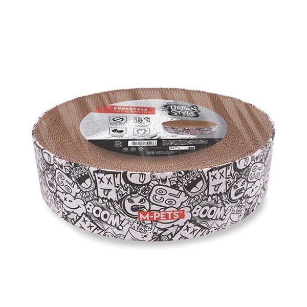 M-Pets Urban Style Freestyle 41x10 cm Siyah-Beyaz Karton Tırmalama Tahtası