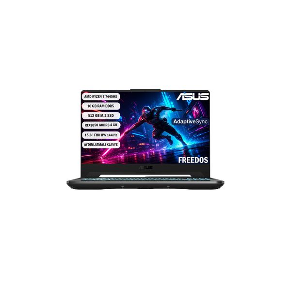Asus TUF Gaming A15 FA506NCG-HN286 Ryzen 7 7445HS 16 GB RAM 512 GB SSD RTX 3050 FreeDOS 15.6 inç Gaming Laptop