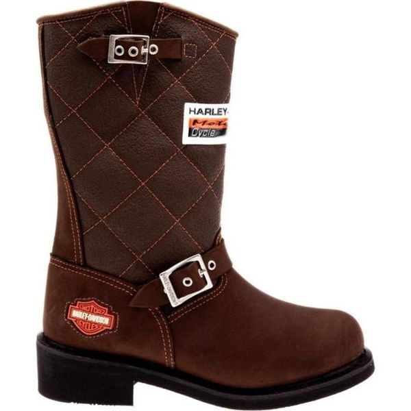 Harley Davidson Laconia 644 025G100071-B23-27 Kahverengi Deri Kadın Çizme